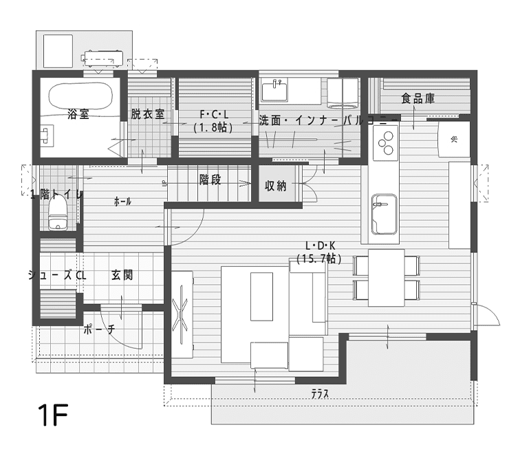 間取り図 1階