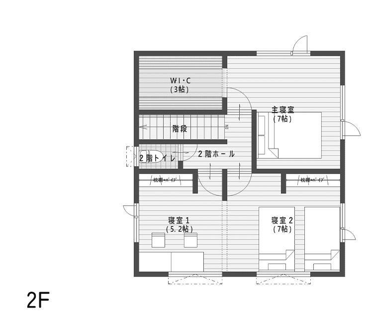 間取り図 2階